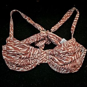 Zebra Print Bra Top